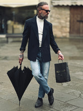 Carica l&#39;immagine nel visualizzatore di Gallery, Blazer DoppioPetto OverSize BluNotte
