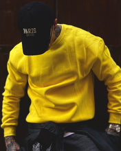Carica l'immagine nel visualizzatore di Gallery, FELPA CROPPED BOXYFIT GIROCOLLO FELPATA YELLOW
