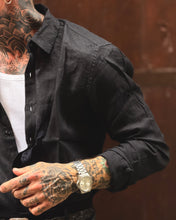 Carica l'immagine nel visualizzatore di Gallery, Camicia Panama in Lino Black
