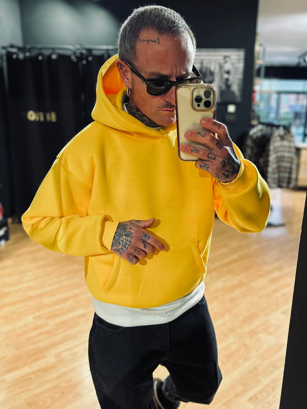 Felpa BoxyFit Felpata Yellow