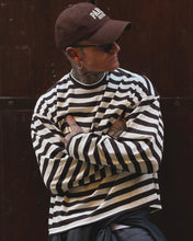 Carica l'immagine nel visualizzatore di Gallery, LONGSLEEVE CROPPED OFFWHITE&amp;CIOCCOLATO
