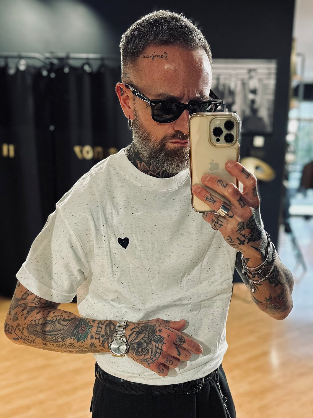 T-Shirt Heart Off-White