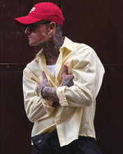 Carica l'immagine nel visualizzatore di Gallery, Camicia Stripes Cropped LightYellow
