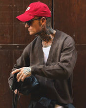 Carica l'immagine nel visualizzatore di Gallery, CARDIGAN JACKET CROPPED ZIP CIOCCOLATO
