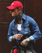 Carica l'immagine nel visualizzatore di Gallery, CAMICIA WESTERN IN JEANS DARKBLUE
