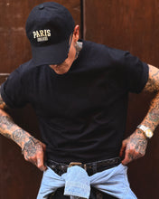 Carica l'immagine nel visualizzatore di Gallery, T-SHIRT NEW MEZZOCOLLO SEMIOVERSIZE BLACK

