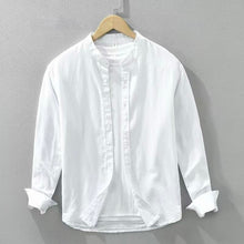 Carica l'immagine nel visualizzatore di Gallery, Camicia Coreana MistoLino Off-White
