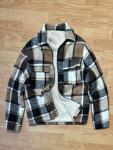 Carica l&#39;immagine nel visualizzatore di Gallery, Giubbotto Tartan Imbottito Biscotto
