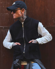 Carica l'immagine nel visualizzatore di Gallery, GILET STRUTTURATO MISTOCOTONE BLACK
