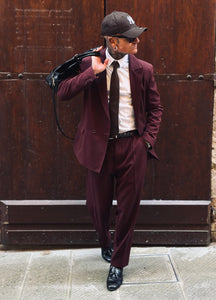 Completo SemiOverSize DoppioPetto Bordeaux