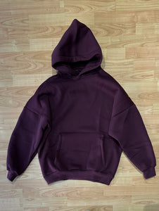 Felpa OverSize Felpata Bordeaux