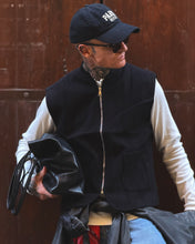 Carica l'immagine nel visualizzatore di Gallery, GILET STRUTTURATO MISTOCOTONE BLACK
