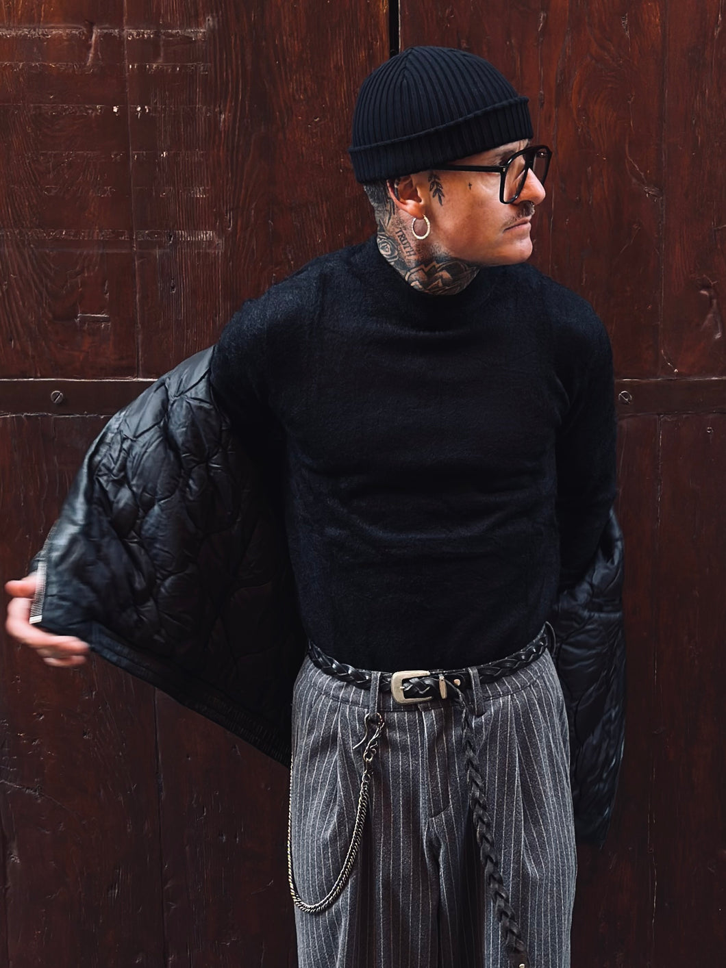 Girocollo Bear Black