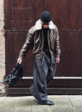 Carica l&#39;immagine nel visualizzatore di Gallery, Panta SuperLooseFit Gessato Black
