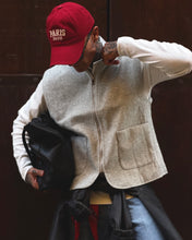 Carica l'immagine nel visualizzatore di Gallery, GILET STRUTTURATO MISTOCOTONE LIGHT GREY
