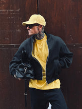 Carica l&#39;immagine nel visualizzatore di Gallery, Bomber Imbottito OverSize in LanaCotta Grafite
