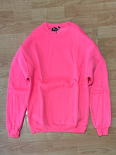 Carica l'immagine nel visualizzatore di Gallery, Felpa Girocollo Felpata SemiBoxyFit FucsiaFluo
