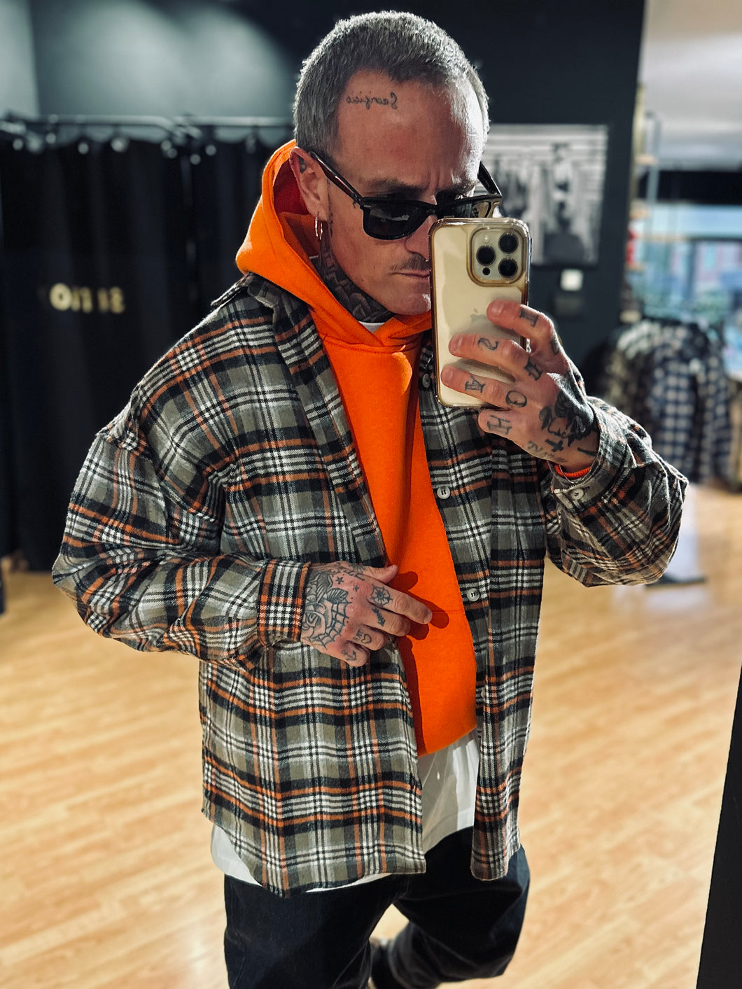 Camicione Jack Flanella Orange