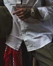 Carica l'immagine nel visualizzatore di Gallery, Camicia Coreana MistoLino Off-White
