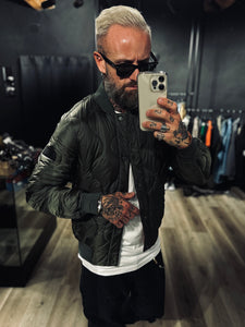 Bomber Trapuntato Verde Army