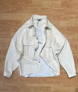 Jacket Cropped a Costine Off-White