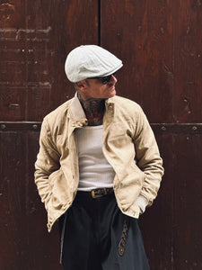 Bomber Scamosciato Inserti Crochet Corda