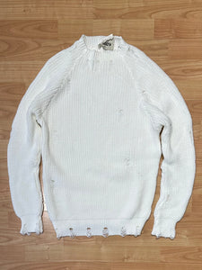 Maglione MezzoCollo Destroyed Off-White