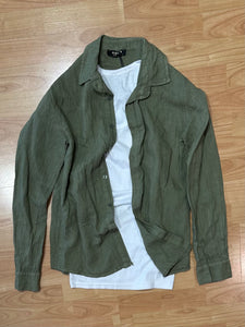 Camicia Gin in Lino VerdeArmy