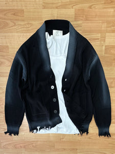 Cardigan Used Destroyed Black