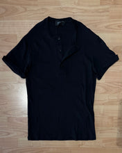 Carica l'immagine nel visualizzatore di Gallery, T-Shirt Bottoni ManicaCorta Achille Black
