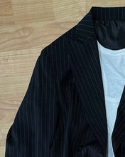 Carica l&#39;immagine nel visualizzatore di Gallery, Blazer Completo Gessato DoppioPetto Black
