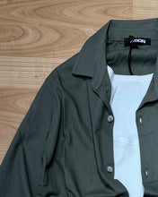 Carica l'immagine nel visualizzatore di Gallery, Camicia Cuba MistoLino VerdeArmy
