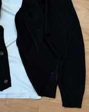 Carica l'immagine nel visualizzatore di Gallery, Cardigan SemiCropped in Filo Black

