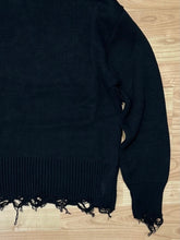 Carica l&#39;immagine nel visualizzatore di Gallery, Maglione MistoLana Destroyed Black
