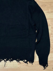 Maglione MistoLana Destroyed Black