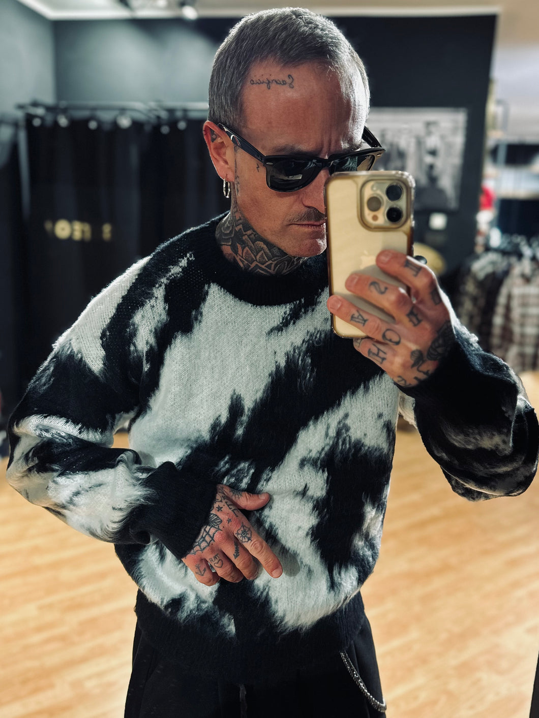 Maglione Zebra Black