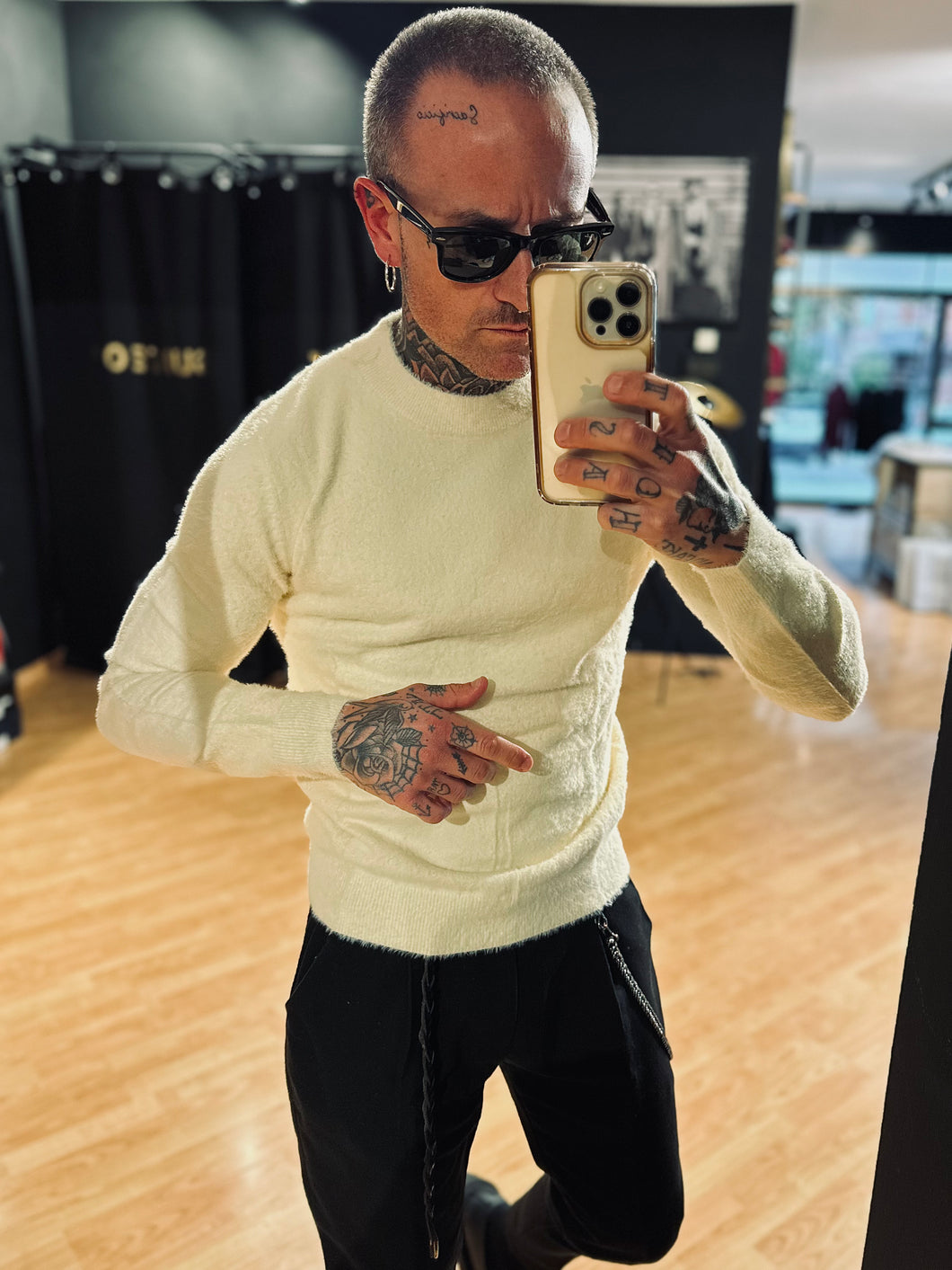 Girocollo Bear Latte