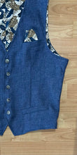 Carica l&#39;immagine nel visualizzatore di Gallery, Gilet MistoLino Blue
