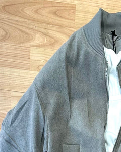 Bomber Imbottito OverSize in LanaCotta Taupe