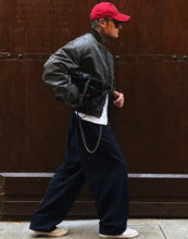 Carica l'immagine nel visualizzatore di Gallery, PANTA PENCE SUPER LOOSEFIT DARKBLUE
