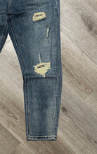 Carica l&#39;immagine nel visualizzatore di Gallery, Jeans Toppe Pied De Poule CarrotFit
