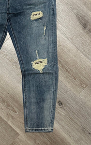 Jeans Toppe Pied De Poule CarrotFit