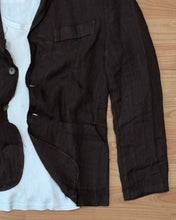 Carica l'immagine nel visualizzatore di Gallery, Blazer OverFit in Lino Cioccolato
