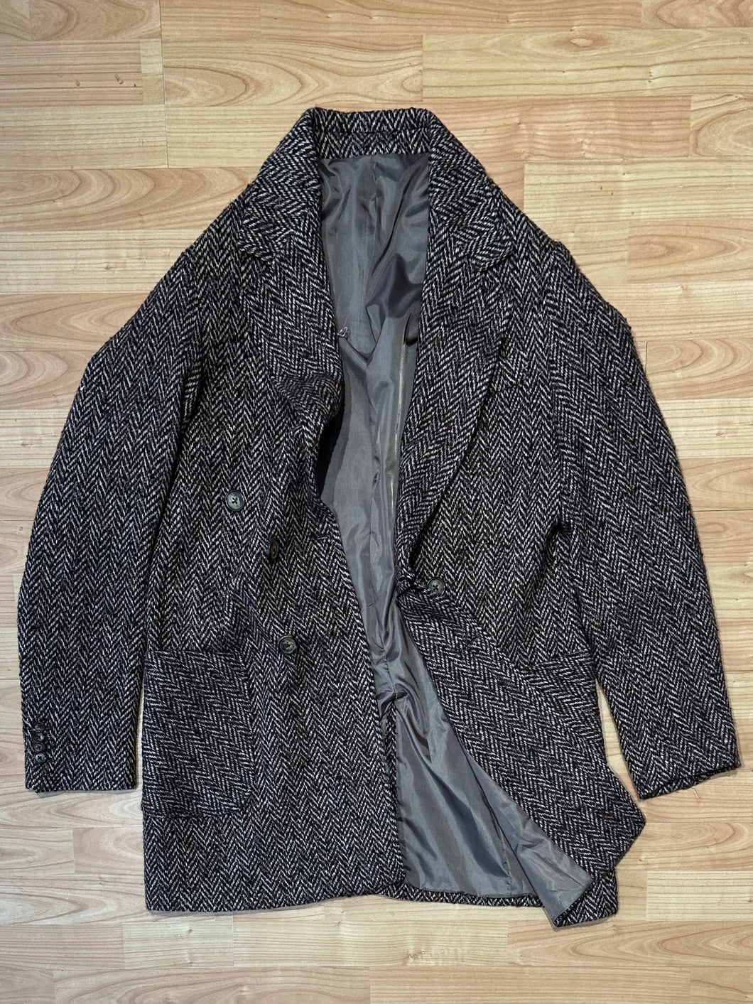 Cappotto Spigato Cioccolato & Bordeaux