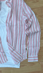 Camicia GL In Lino Pink