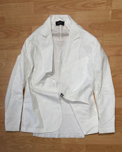 Carica l'immagine nel visualizzatore di Gallery, Blazer DoppioPetto SlimFit MistoLino Off-White

