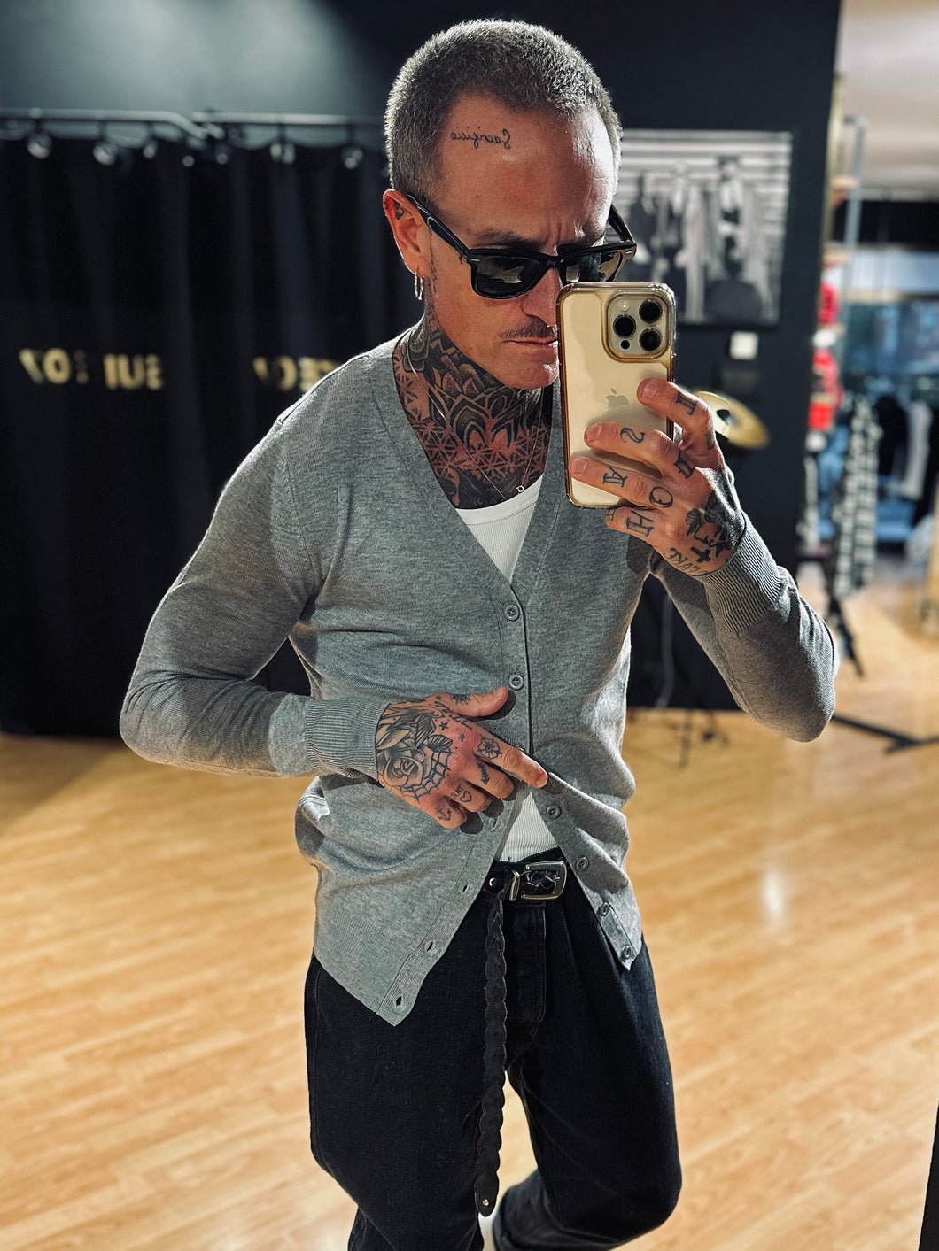 Cardigan Basic LightGrey