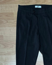 Carica l&#39;immagine nel visualizzatore di Gallery, Panta Completo Gessato a Sigaretta Black
