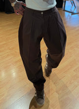 Carica l'immagine nel visualizzatore di Gallery, Panta Strutturato BaggyFit Cioccolato
