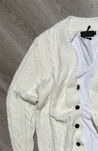 Cardigan Braids Off-White